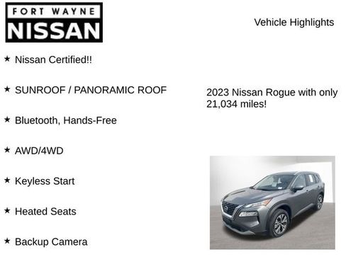 Certified 2023 Nissan Rogue SV w/ SV Premium B Package AWD/4WD image 8