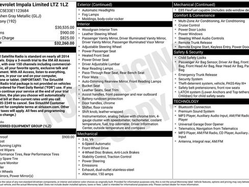 Used 2014 Chevrolet Impala LTZ FWD image 2