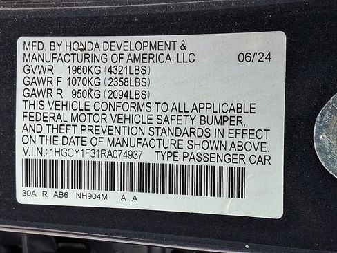 Used 2024 Honda Accord EX image 27