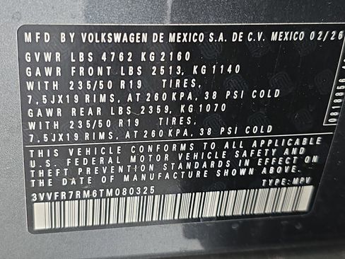 New 2026 Volkswagen Tiguan SE FWD image 35