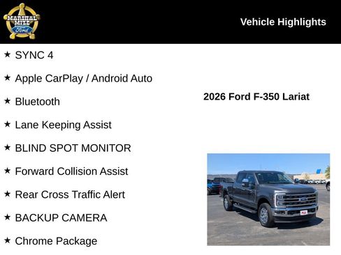 New 2026 Ford F350 Lariat w/ Chrome Package image 2