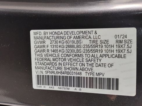 Certified 2024 Honda Odyssey Touring image 35