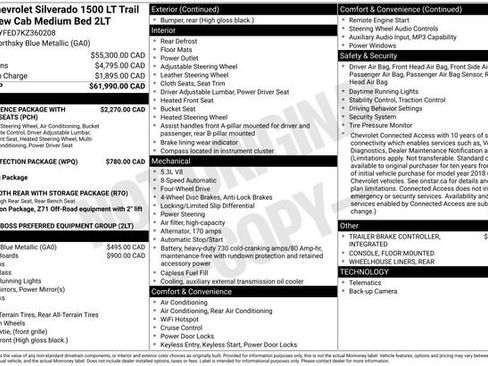 Used 2019 Chevrolet Silverado 1500 LT Trail Boss AWD/4WD image 7