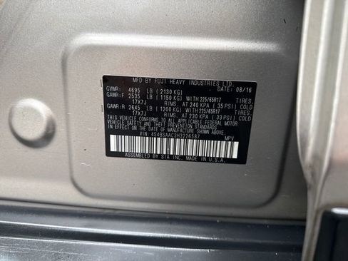 Used 2017 Subaru Outback 2.5i image 16