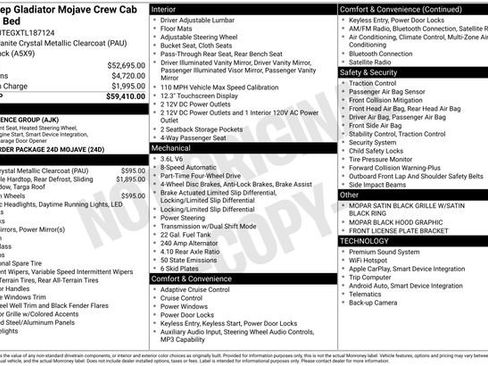 New 2026 Jeep Gladiator Mojave AWD/4WD image 9