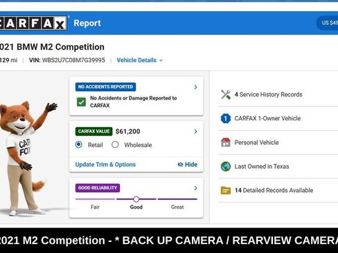 Used 2021 BMW M2 Competition RWD image 9