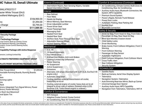 New 2026 GMC Yukon XL Denali Ultimate AWD/4WD image 47