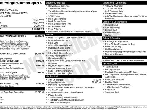 Used 2021 Jeep Wrangler Unlimited Sport AWD/4WD image 11