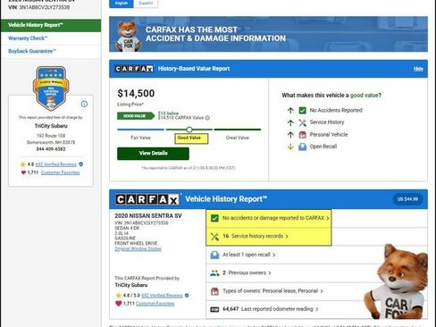 Used 2020 Nissan Sentra SV w/ Trunk Package image 14