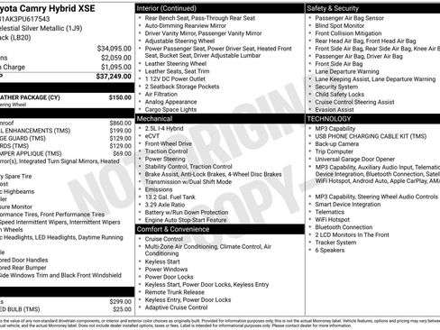 Used 2023 Toyota Camry XSE w/ Cold Weather Package FWD image 12