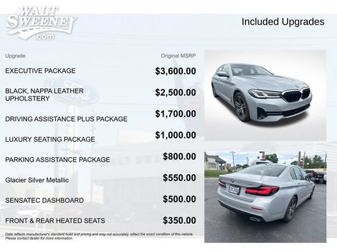Used 2021 BMW 540i xDrive w/ Executive Package AWD/4WD image 11