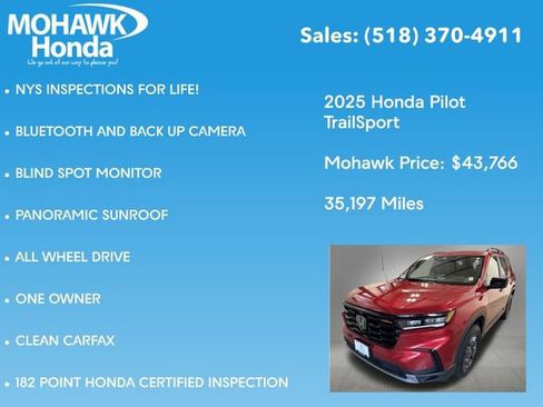 Certified 2025 Honda Pilot TrailSport image 8