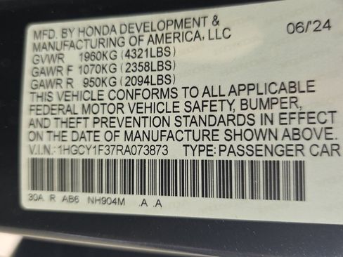 Used 2024 Honda Accord EX image 14
