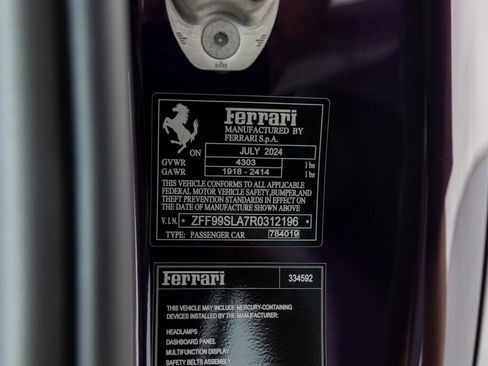 Certified 2024 Ferrari 296 GTB RWD image 19