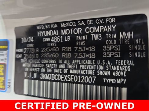 Certified 2025 Hyundai Tucson SEL AWD/4WD image 36