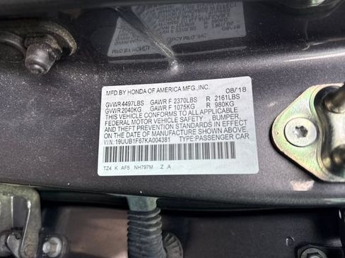 Used 2019 Acura TLX w/ Technology & A-SPEC Pkg FWD image 16