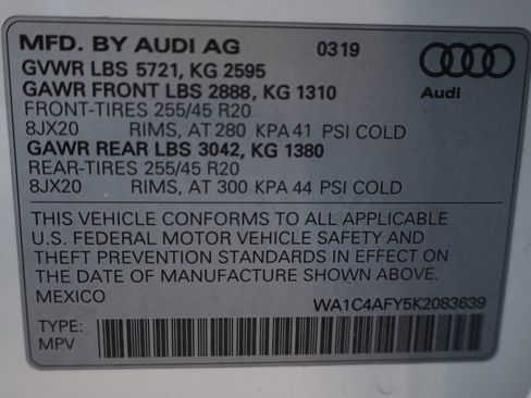 Used 2019 Audi SQ5 Prestige image 18