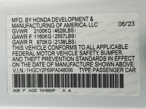 Certified 2023 Honda Accord EX-L image 27