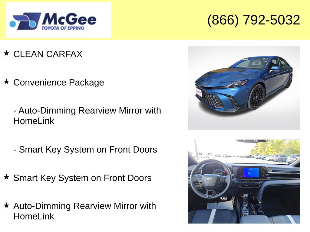Certified 2026 Toyota Camry SE w/ Convenience Package FWD image 8