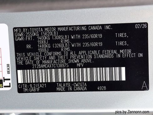New 2026 Lexus RX 350 Premium w/ Convenience Package AWD/4WD image 27