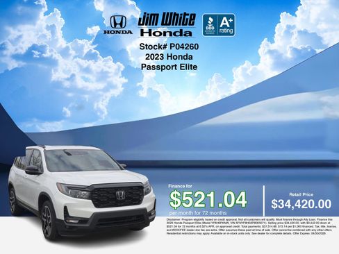 Used 2023 Honda Passport Elite image 3