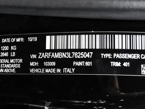 Used 2020 Alfa Romeo Giulia Ti Sport w/ Quick Order Package 22U Sport RWD image 51
