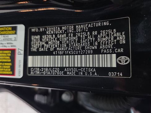 Used 2012 Toyota Camry SE w/ Leather Pkg FWD image 34