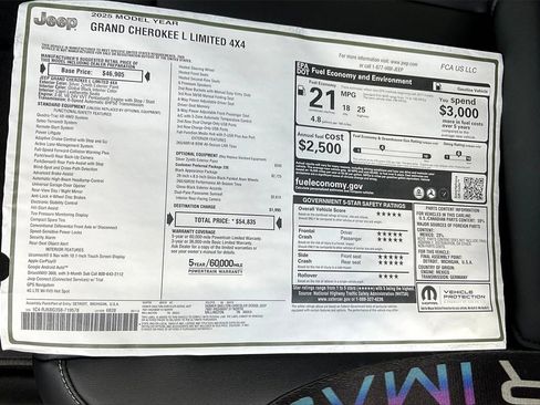 New 2025 Jeep Grand Cherokee L Limited w/ Black Appearance Package image 14