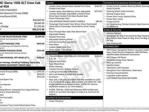 Used 2015 GMC Sierra 1500 SLT w/ SLT Crew Cab Value Package AWD/4WD image 2