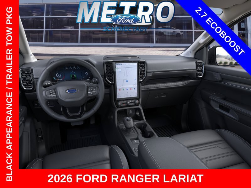 New 2026 Ford Ranger Lariat w/ Black Appearance Package AWD/4WD image 9