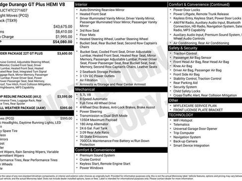 New 2026 Dodge Durango GT AWD/4WD image 6