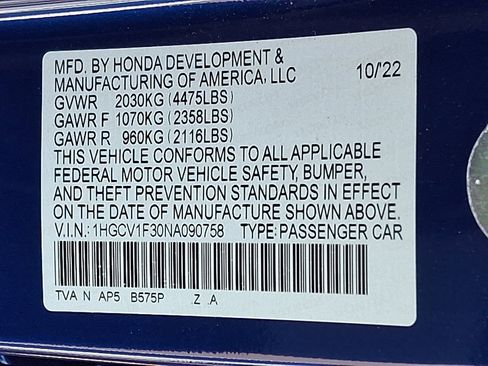 Used 2022 Honda Accord Sport image 27