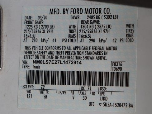 Used 2020 Ford Transit Connect XL image 41