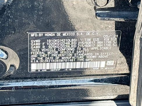 Certified 2025 Honda HR-V LX image 33
