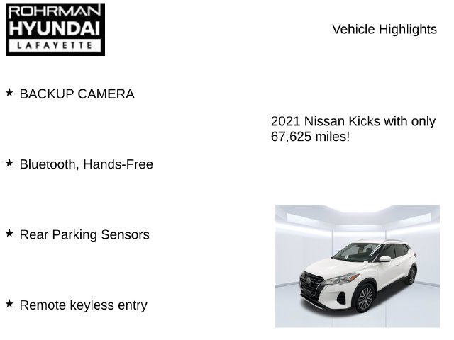 Used 2021 Nissan Kicks SV FWD image 7