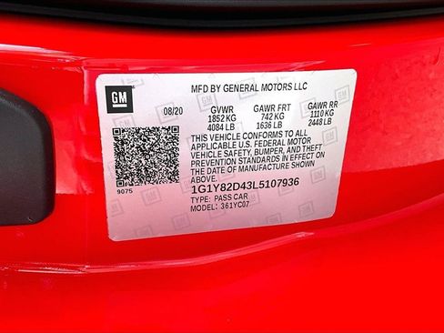 Used 2020 Chevrolet Corvette Stingray Premium Cpe w/ 3LT Preferred Equipment Group RWD image 19