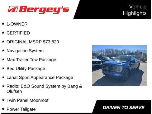 Certified 2023 Ford F150 Lariat w/ Equipment Group 502A High image 5