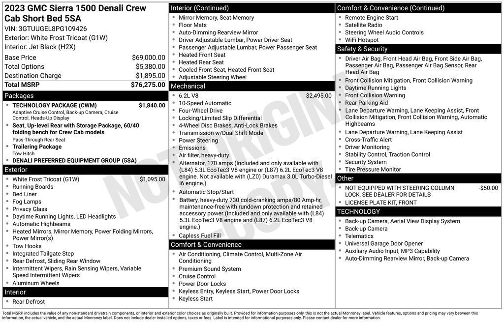 Used 2023 GMC Sierra 1500 Denali w/ Technology Package AWD/4WD image 4