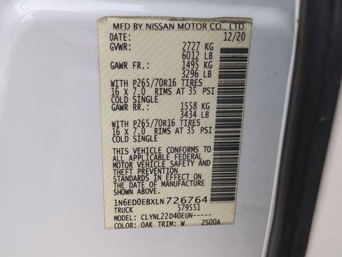 Used 2020 Nissan Frontier SV image 33