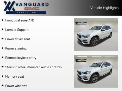 Used 2019 BMW X3 xDrive30i w/ Convenience Package image 9