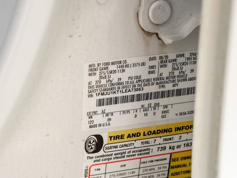 Used 2020 Ford Expedition Limited w/ Equipment Group 301A image 55