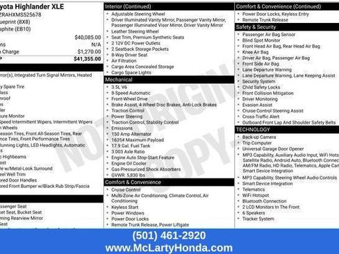 Used 2021 Toyota Highlander XLE FWD image 14