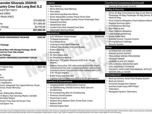 Used 2025 Chevrolet Silverado 3500 High Country AWD/4WD image 20