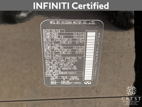Certified 2025 INFINITI QX50 Luxe image 31