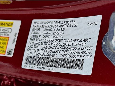 New 2025 Honda Accord SE image 23