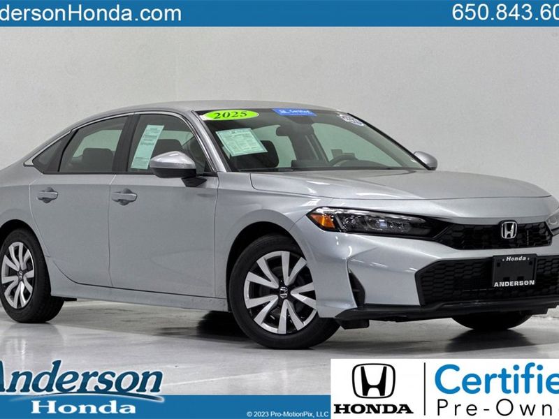 Certified 2025 Honda Civic LX image 1
