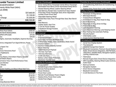 Certified 2023 Hyundai Tucson Limited AWD/4WD image 51