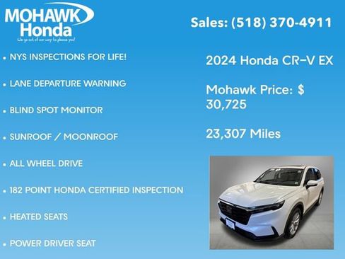 Certified 2024 Honda CR-V EX image 7