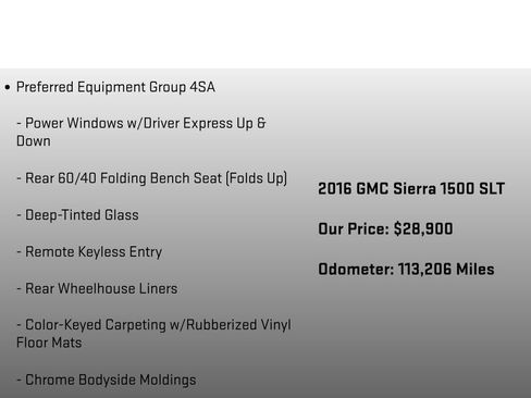Used 2016 GMC Sierra 1500 SLT w/ All-Terrain Package AWD/4WD image 6