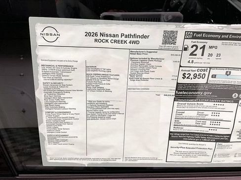 New 2026 Nissan Pathfinder Rock Creek w/ Rock Creek Premium Package AWD/4WD image 43